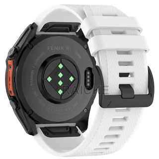 กีฬาสายรัดซิลิโคน Quick Release Watchband สําหรับ Garmin Fenix 8 51mm 47mm/ 7X pro / 6 / 5X Plus / Fenix3 hr / Forerunner 970 965 945 935