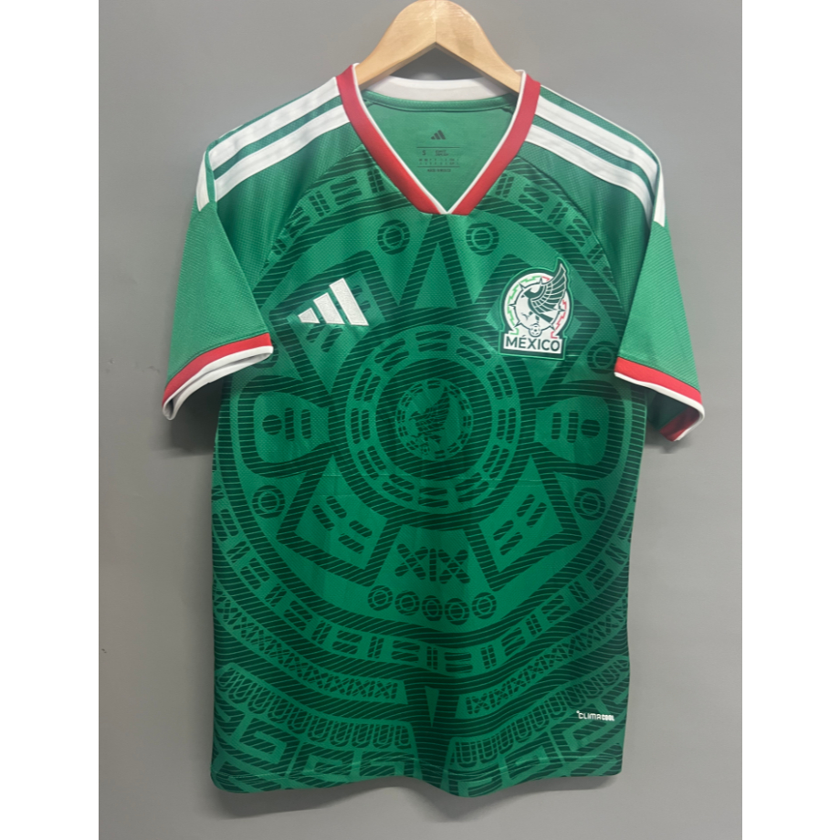 ปรับแต่งได้2027เสื้อเหย้าและเยือนเม็กซิโกแขนสั้นกีฬาลําลองเสื้อฟุตบอลฟุตบอลโลก