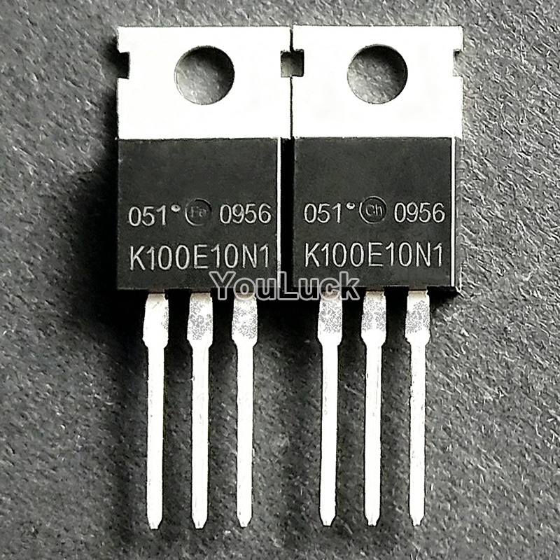 5pcs K100E10N1 TO-220 TK100E10N1 100V/100A N-Channel MOSFET ทรานซิสเตอร์ใหม่เดิม
