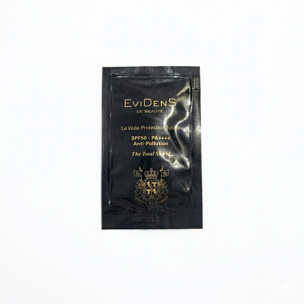 EviDenS de Beauté The Total Shield SPF50 PA++++ ครีมกันแดด 1.5ml x 10 ชิ้น ครีมป้องกันมลภาวะตัวอย่างขนาดการเดินทาง