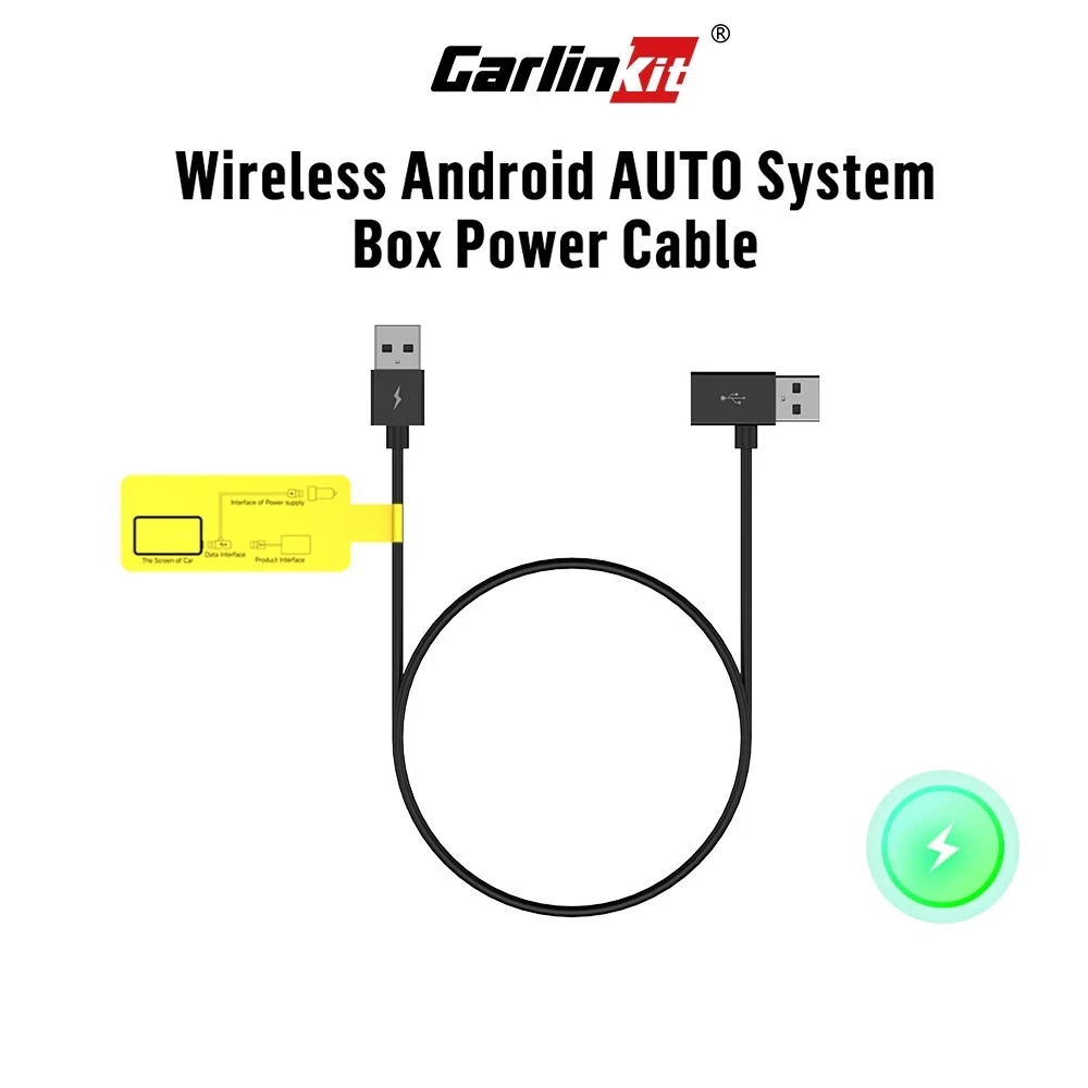 สายพาวเวอร์ซัพพลายรถยนต์ Usb สําหรับ CarlinKit Ai Box สายสองจุดอะแดปเตอร์รถยนต์