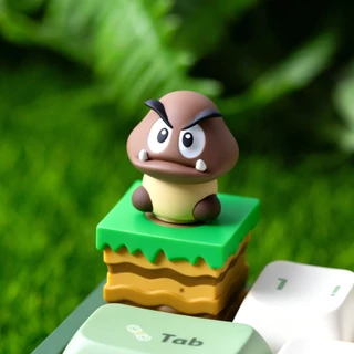 -LW- ซุปเปอร์มาริโอบรอส Series Resin Keycaps ที่กําหนดเองคีย์บอร์ดแบบกลไกส่วนบุคคล Keycaps HE คีย์บอร์ด Keycaps