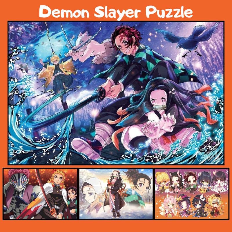 📣พร้อมส่ง📣【Demon slayer】จิ๊กซอว์ 300~1000-ชิ้น jigsaw puzzle 🧩 ตัวต่อจิ๊กซอว์ การ์ตูน จิ๊กซอว์เด็ก