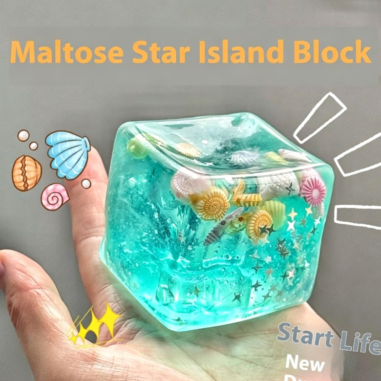 LEFT 1 ชิ้นช้า Rise Squishy ของเล่นสําหรับเด็กและผู้ใหญ่ Taba Squishy ความเครียดลูก Cube Ocean Sensory Fidget ของเล่นบีบผ่อนคลายของขวัญ GHT