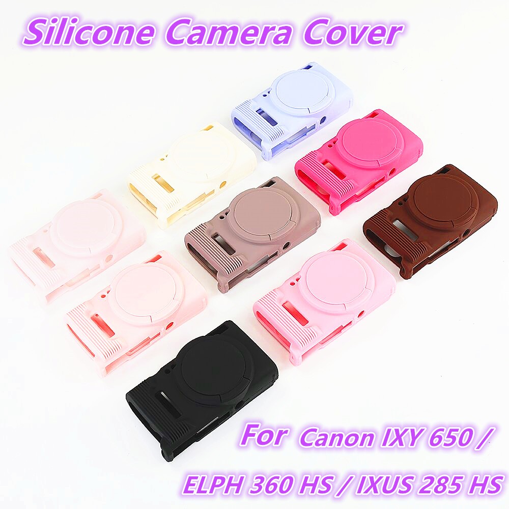 สําหรับ Canon IXUS 285 HS / IXY 650 / EPLH 360 HS เกราะซิลิโคนผิวกระเป๋ากล้องป้องกัน Body Cover Protector