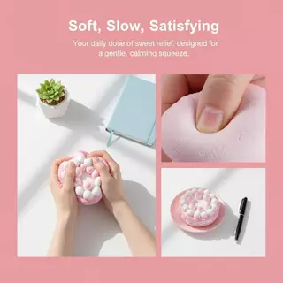 ซ้าย ช้า เพิ่มขึ้น สีชมพู Gradient เค้ก Squishy พร้อมสัมผัสนุ่มและความเครียดบรรเทาเหมาะสําหรับเด็กเล่นผู้ใหญ่ผ่อนคลาย GHT