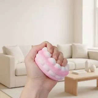 ซ้าย ช้า เพิ่มขึ้น สีชมพู Gradient เค้ก Squishy พร้อมสัมผัสนุ่มและความเครียดบรรเทาเหมาะสําหรับเด็กเล่นผู้ใหญ่ผ่อนคลาย GHT