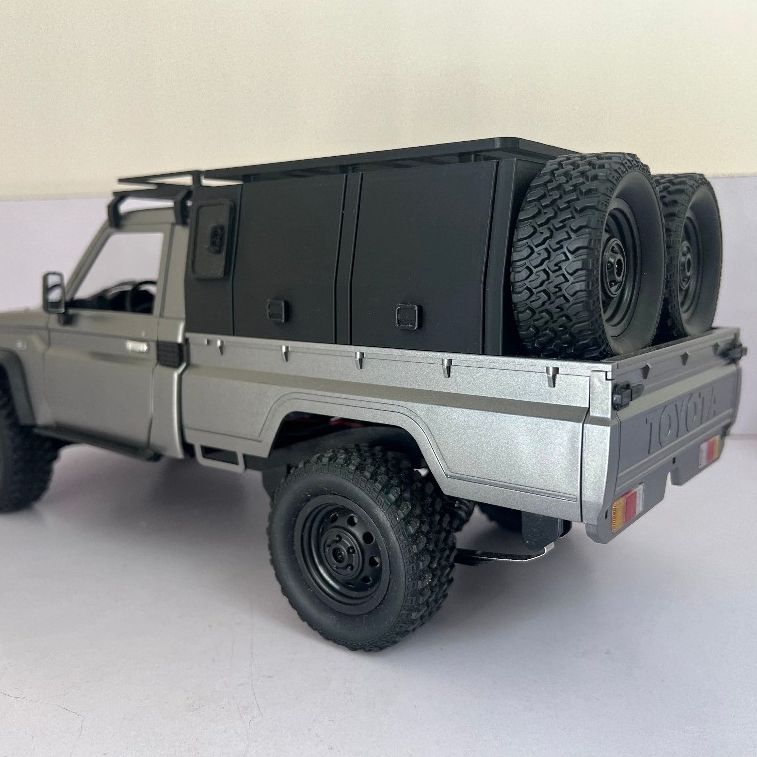 ZenithRC MN82 MN82 pro ดัดแปลงด้านหลังถัง Toyota LC79 รีโมทคอนโทรลรถกระบะรุ่นรถ Mang MNRC ดัดแปลงด้านหลังกล่องดัดแปลงออสเตรเลีย Reloaded Crossing Trunk