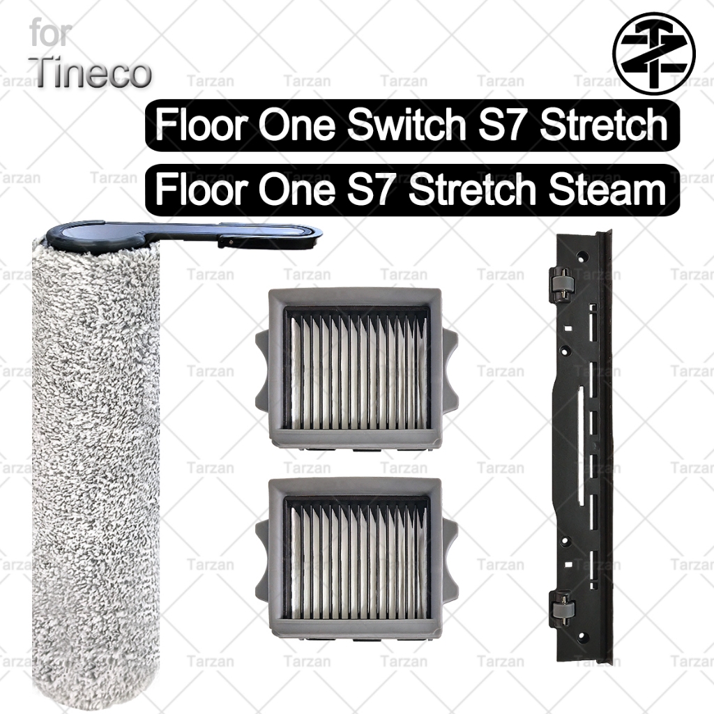 สําหรับ Tineco Floor One Switch S7 Stretch / S7 Stretch Steam Wet Dry Floor Washer อุปกรณ์เสริมสูญญากาศ: แปรงลูกกลิ้ง, ฟิลเตอร์