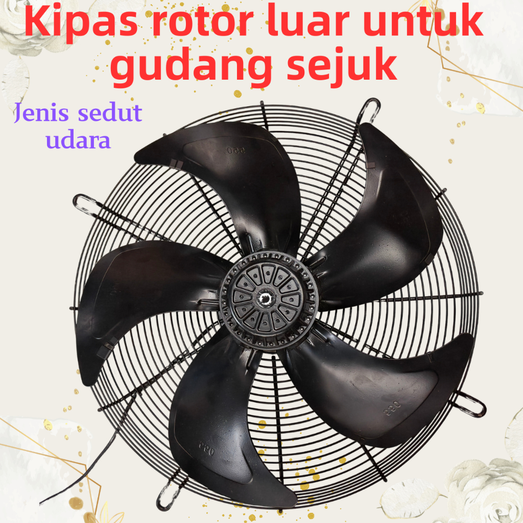 YWF-4E/4D ภายนอกโรเตอร์ Axial พัดลม 220 V/380 V อุตสาหกรรมดูด Cooler สําหรับ Cold Storage & AC คอนเด