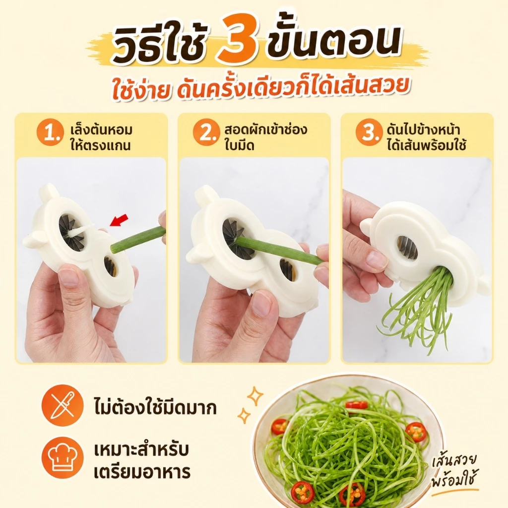 [Love Haven]เครื่องหั่นผักและหั่นผักบุ้งอเนกประสงค์ 2in1 นี้ใช้งานง่ายและช่วยประหยัดแรงงานได้ถึง 90% เหมาะสำหรับใช้ในบ้านและร้านอาหาร ปลอดภัยทำความสะอาดง่าย เครื่องหั่นผัก เครื่องผัก อุปกรณ์ครัว thumbnail 6