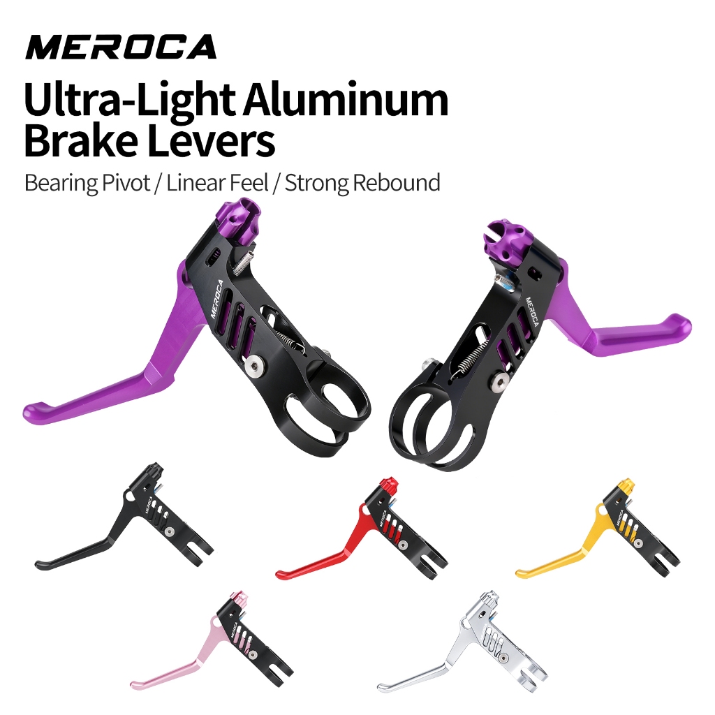 MEROCA BL03 Ultralight คันเบรค CNC สายดึงแผ่นดิสก์ V เบรคดัดแปลงสําหรับจักรยานเสือภูเขาพับ