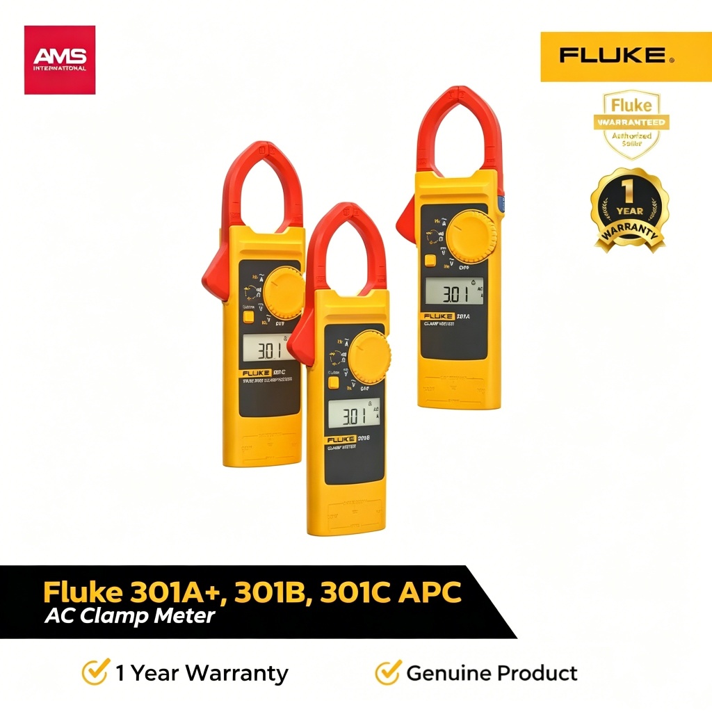 Fluke 301A+/301B/301C APC AC Clampmeter เครื่องวัดแคดเมียม