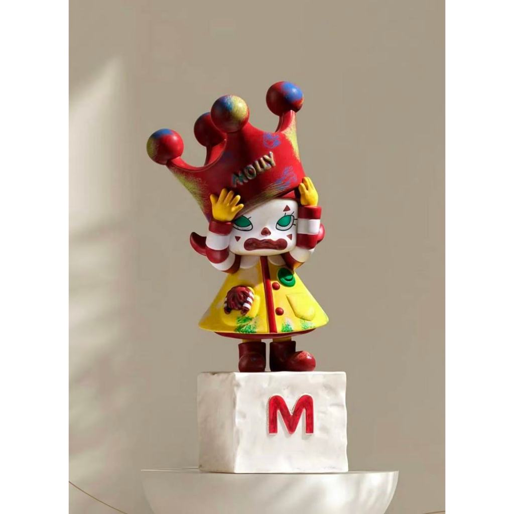 POPMART POPMART MOLLY Anniversary Sculpture Classic Return 2nd Generation Series ซ่อนสไตล์รูป Mystery Box ของเล่นของขวัญ