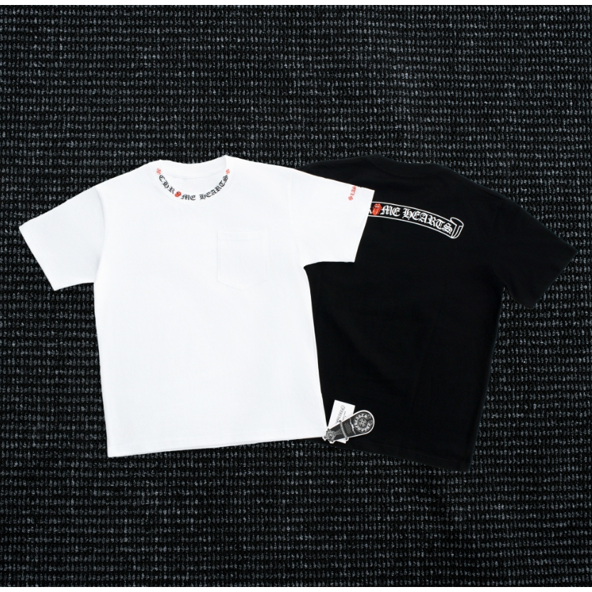 Street Wear Casual Top {Srollฉลากสีแดง} เสื้อยืดแขนสั้นตัวอักษรโกธิค
