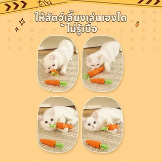 ของเล่นสัตว์เลี้ยงเชือกแครอทของเล่นทําความสะอาดฟันของเล่นข่วนแมว