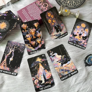 ไพ่ทาโรต์ The Bloom Veil Tarot 78 ใบ พร้อมคู่มือภาษาอังกฤษ + คู่มือภาษาไทยแบบดิจิทัล ลายดอกไม้สวยละมุน สำหรับมือใหม่ Tarot Cards