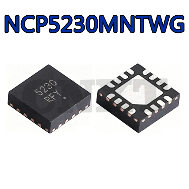NCP5230MNTWG NCP5230 5230 QFN16 เครื่องปรับแรงดันไฟฟ้า Buck