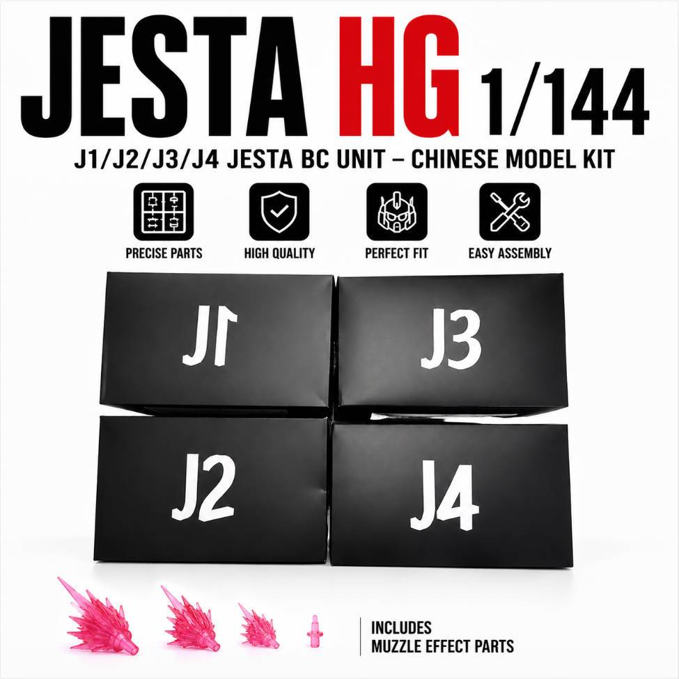 BAOBAO รุ่น J1/J2/J3/J4 JESTA BC UNIT HG 1/144 Muzzle Effect Parts ชุดสําหรับ Gunpla รุ่นชุด