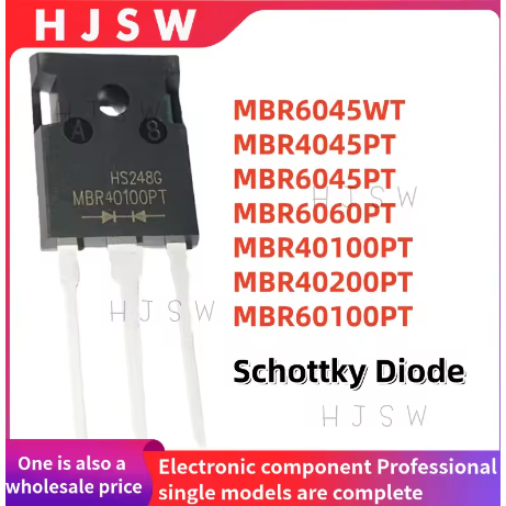 5PCS 100% ยี่ห้อใหม่และคุณภาพ MBR6045WT MBR4045PT MBR6045PT MBR60PT MBR40100PT MBR40200PT MBR60100PT