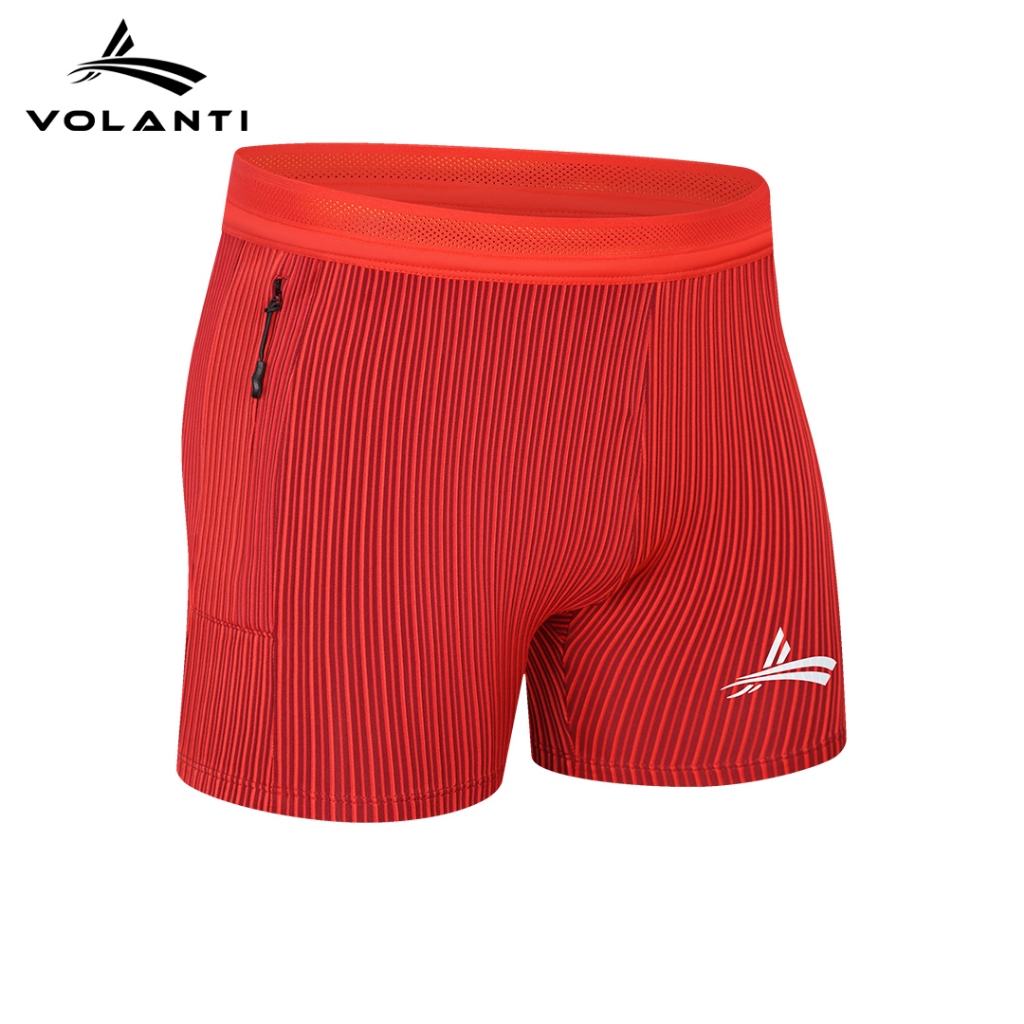 Volanti เกลียวสมาร์ทเกลียวกางเกงขายาวผู้ชายกีฬากางเกงขาสั้นระบายอากาศได้สบาย Quick-Drying