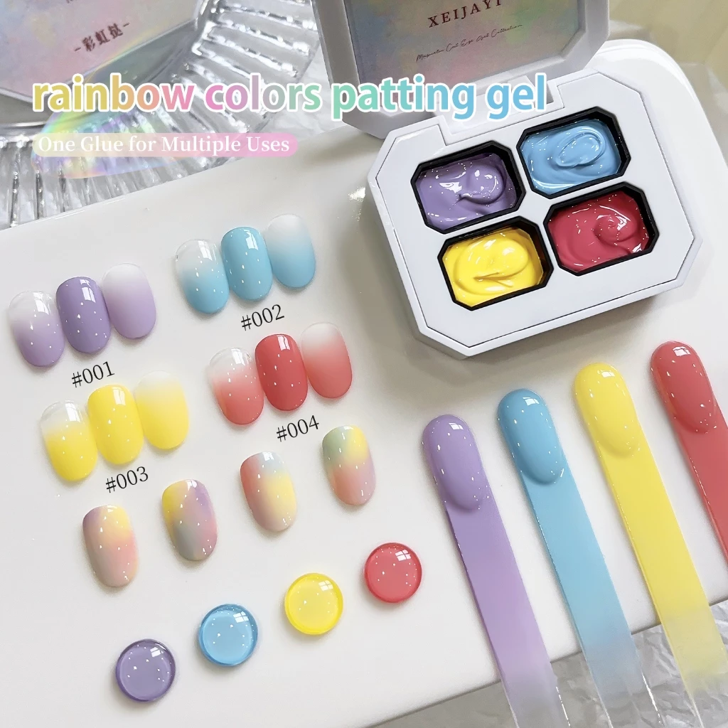 XEIJAYI Rainbow Gel Nail Polish บลัชออนไล่โทนสี - รูปที่ 1