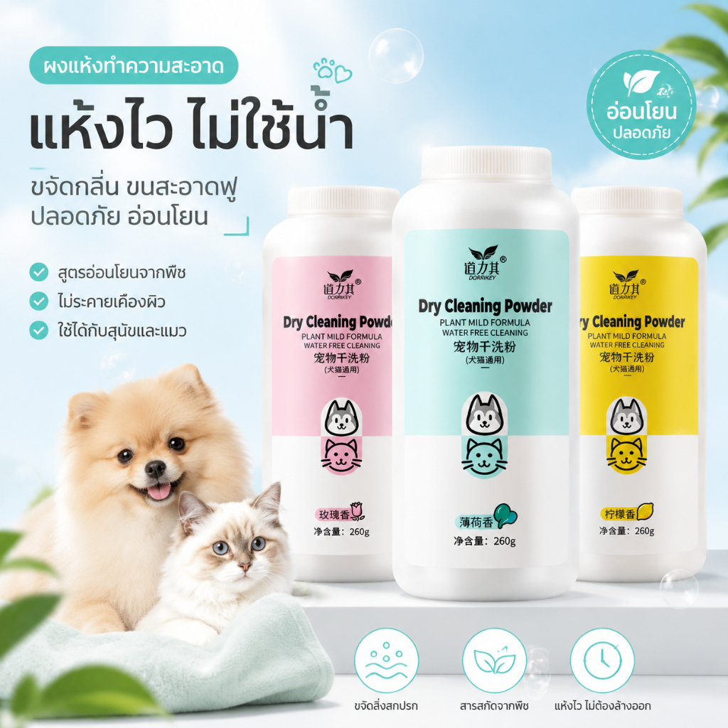 ซักแห้งสําหรับสัตว์เลี้ยง, สุนัข แมว สัตว์เลี้ยง ต่อต้าน-ติ๊ก ผงหมัด, แชมพูแมว, แชมพูสุนัข