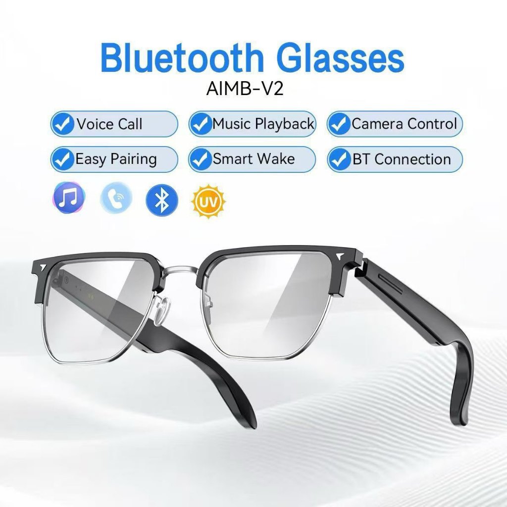 แว่นตาอัจฉริยะ AIMB-V2 AI Voice Assistant Call Anti Blue-Light แว่นตากันแดดเพลง VS G1 G2 G3 S1 S2 M0