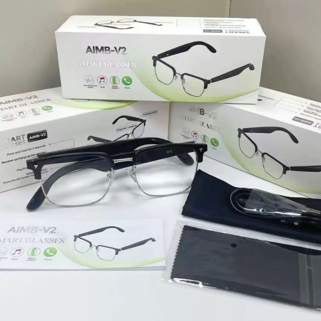 AIMB-V2 แว่นตาอัจฉริยะ AI Voice Assistant Call Anti Blue-Light แว่นตากันแดดเพลง VS G1 G2 G3 S1 S2 M0