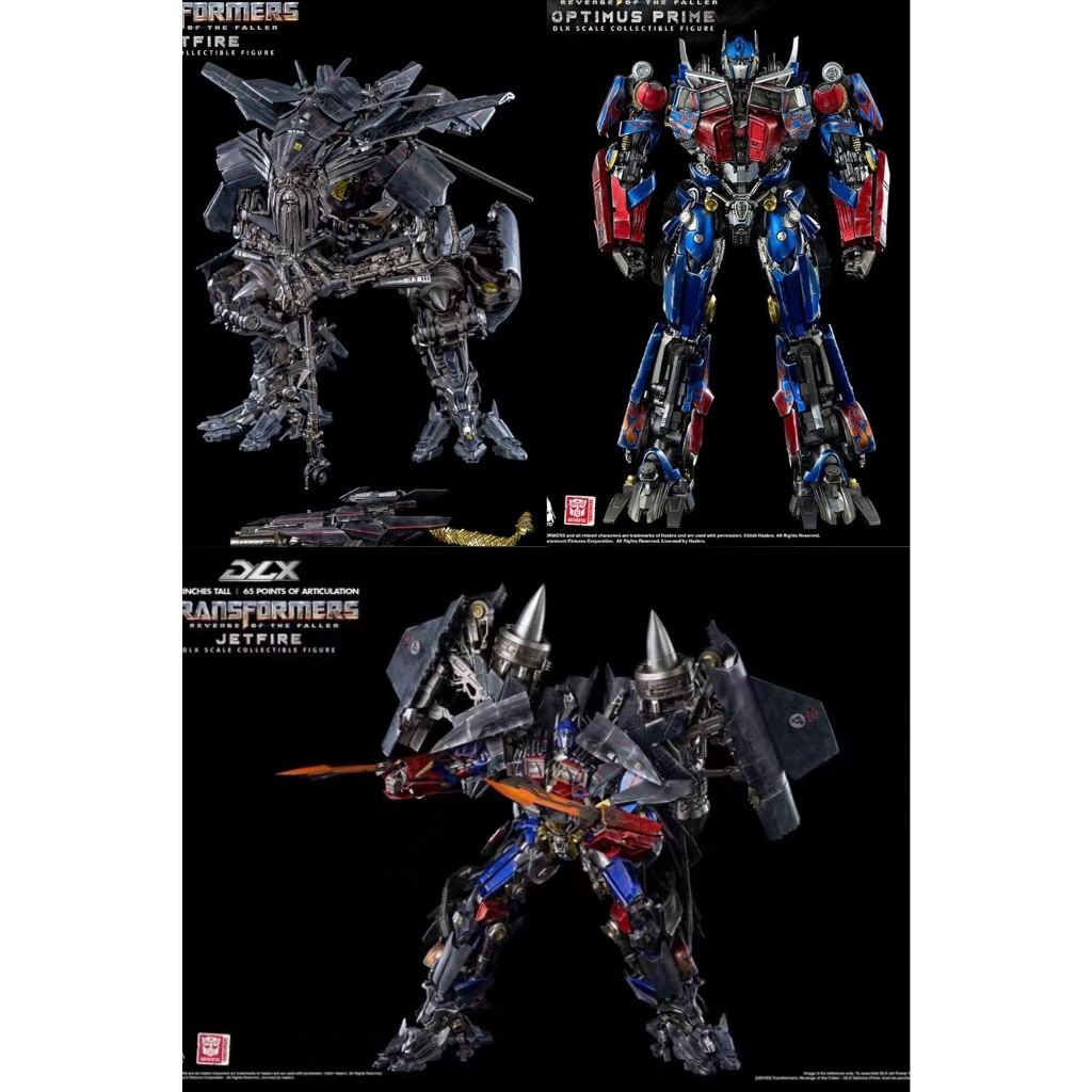 Threezero Transformers Revenge of the Fallen DLX Jetfire + Optimus Prime + Optimus Prime Jetfire Act