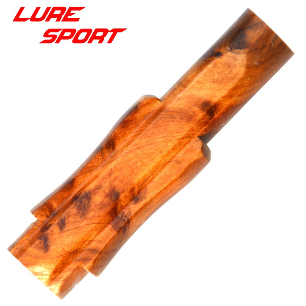 LureSport 1 ชิ้นไม้สีดํา Burl ไม้แทรกสําหรับ Reel ที่นั่ง Rod Building ส่วนประกอบ DIY อุปกรณ์เสริม