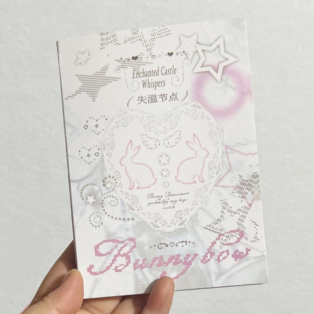 สมุดสติกเกอร์ตัดขอบลายข้อความและของตกแต่งเล็กๆ วัสดุ DIY สร้างสรรค์ เหมาะตกแต่งสมุด เคสโทรศัพท์ และถ้วยน้ำ