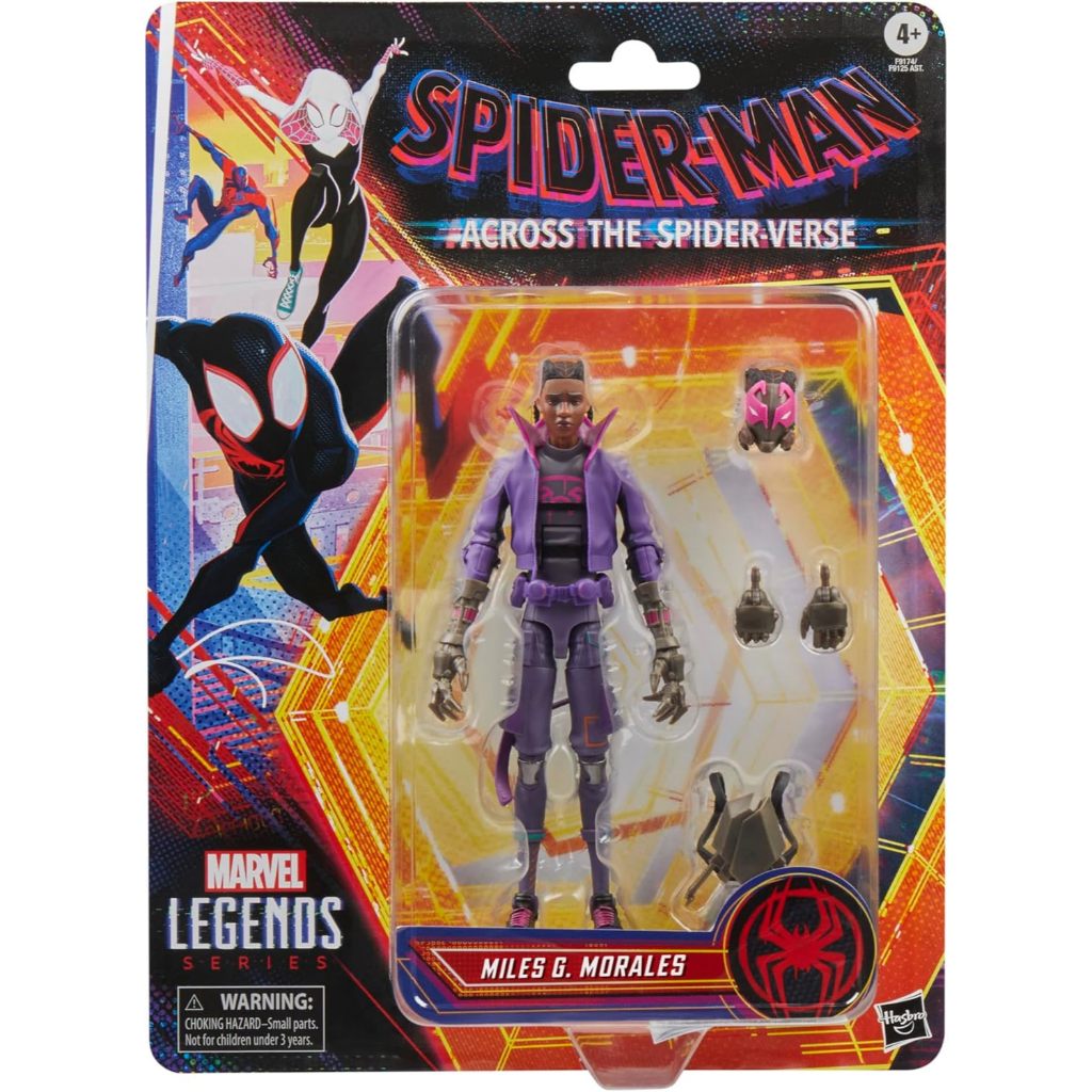 Marvel Legends Series Miles G. Morales (Prowler), Spider-Man: ข้าม Spider-Verse Collectible 6 นิ้ว A
