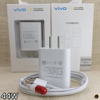 ที่ชาร์จเร็ว VIVO แท้ 44W Type-C พร้อมสายชาร์จยาว 2 เมตร รองรับ Flash Charge เหมาะกับ V23 V23e Nex3 X70 X70 Pro Y76 ใช้ได้ทั้งชาร์จมือถือ เกม ทำงาน และพกพาเดินทาง