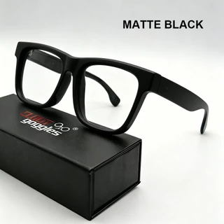 CLOUT GOGGLES ขยายกว้าง 160 มม.หนากรอบแว่นตา TR90 Rivet กรอบสแควร์ Anti Blue Light เลนส์แว่นตาชายหญิง