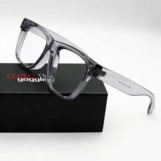 CLOUT GOGGLES ขยายกว้าง 160 มม.หนากรอบแว่นตา TR90 Rivet กรอบสแควร์ Anti Blue Light เลนส์แว่นตาชายหญิง