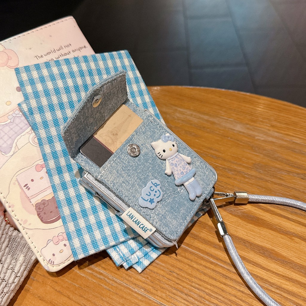 Luck Cat Cowboy Card Case เคสโทรศัพท์สําหรับ Oppo Find N3 N2 Flip case cover