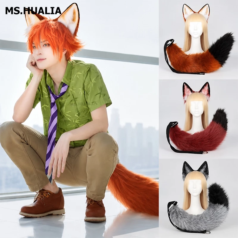 ส่งจากไทย🚚Zootopia cosplay ที่คาดศีรษะ แต่งหูแมว แต่งหูสุนัขจิ้งจอก แฮนด์เมด สไตล์โลลิต้า อุปกรณ์เสริม สําหรับแต่งคอสเพลย์