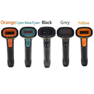 5 สีและรุ่นที่แตกต่างกันคุณภาพสูงแบบมีสาย/ไร้สาย/บลูทูธ 1D 2D QR Barcode Scanner มือถือแบบพกพา