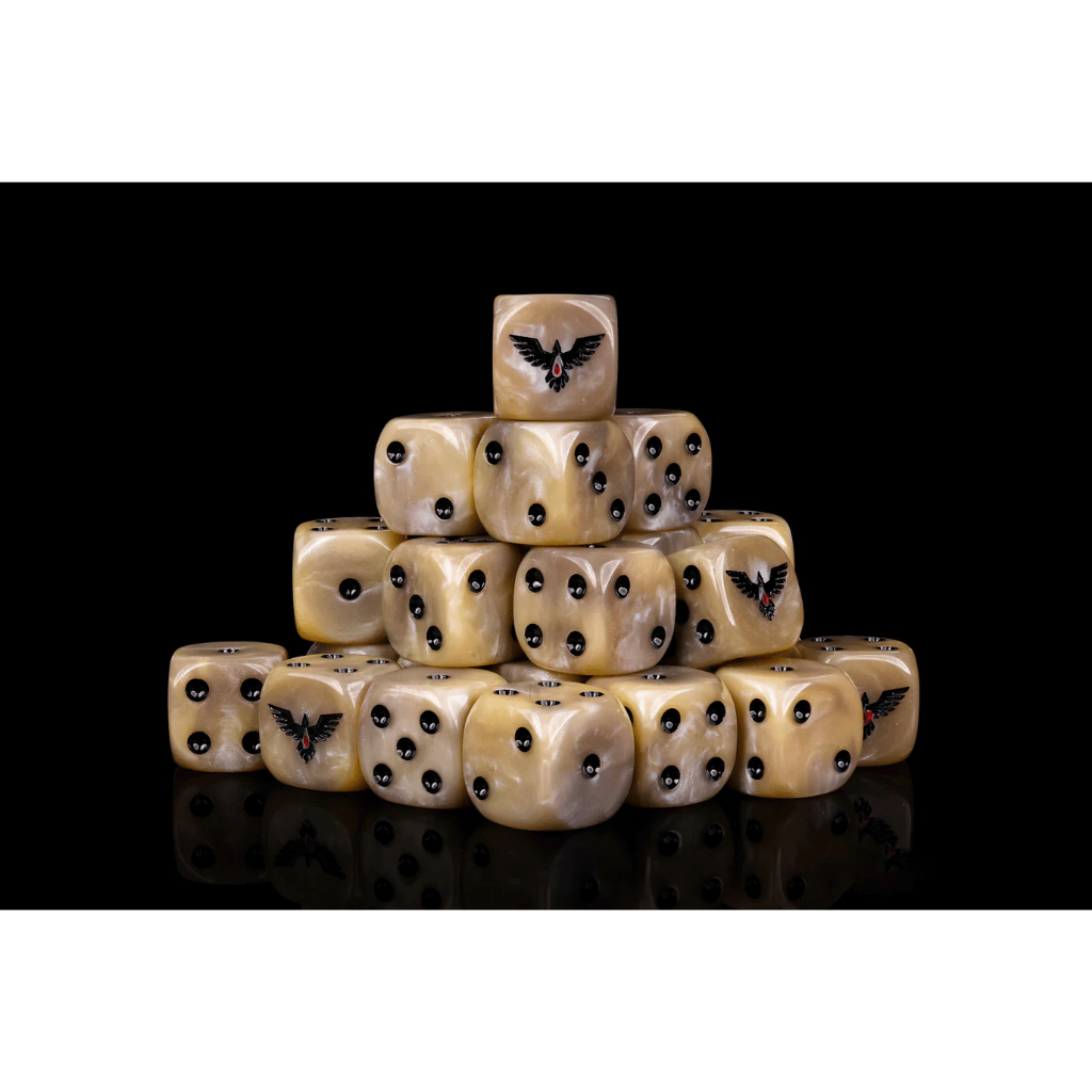 Blood Crow War Group Dice Black Crow Breast Red Blood