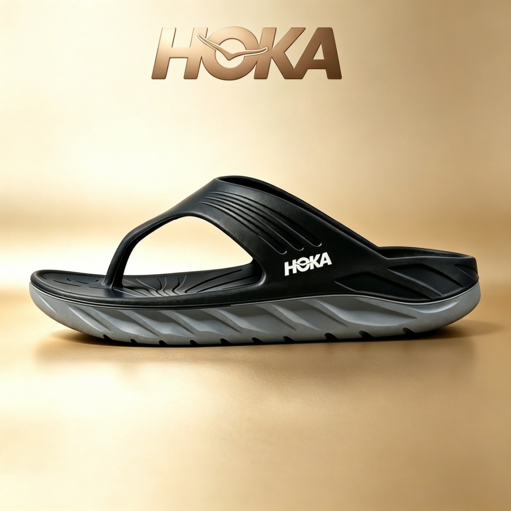 HOKA รองเท้าแตะพื้นหนา EU40-46 รองเท้าแตะดูดซับแรงกระแทกแบบนุ่มทุกสี พร้อมสต็อก
