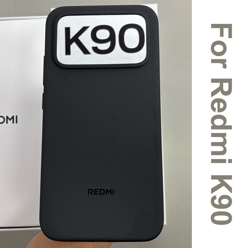 สําหรับRedmi K90 5GซิลิโคนRedmiK90 ปกหลังสําหรับXiaomi Redmi K90 CoqueสีแดงMi K 90 Shell