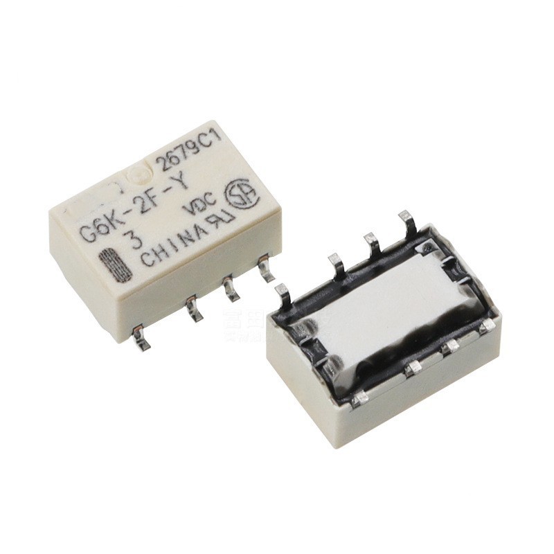 แม่เหล็กไฟฟ้า DC สัญญาณ Patch รีเลย์ G6K-2F-Y 3VDC 5VDC 9VDC 24VDC 8 Pins