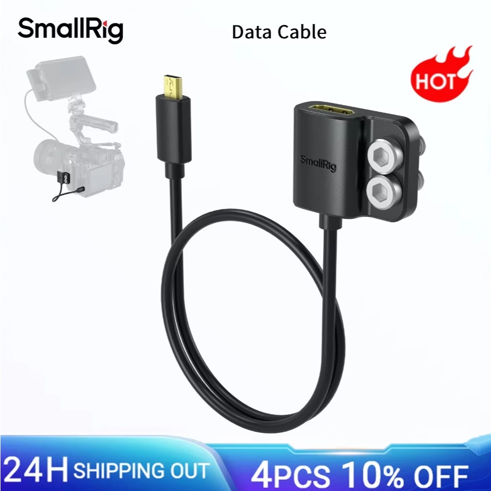 SmallRig Ultra-slim 2.0 Data Cable สําหรับ Sony A7R IV/A7RIII/A7III/A7II/A7RII สําหรับ Fujifilm X-T3