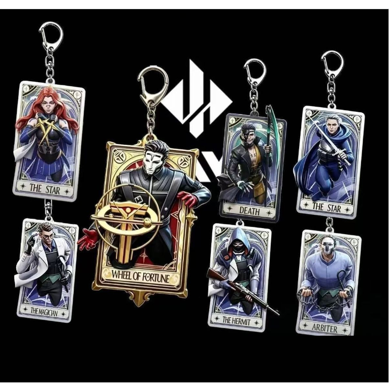 7 ชิ้น Delta Force Turing Brick จี้ Warden Raven พวงกุญแจจี้