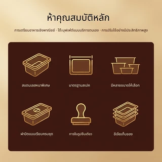 ถาดอาหารสแตนเลสพร้อมฝาปิด มีหลายขนาด ป้องกันการปะปนของกลิ่น ทนทาน เหมาะสำหรับบุฟเฟ่ต์ หม้อไฟ บ้าน ร้านอาหาร และการใช้งานในครัว
