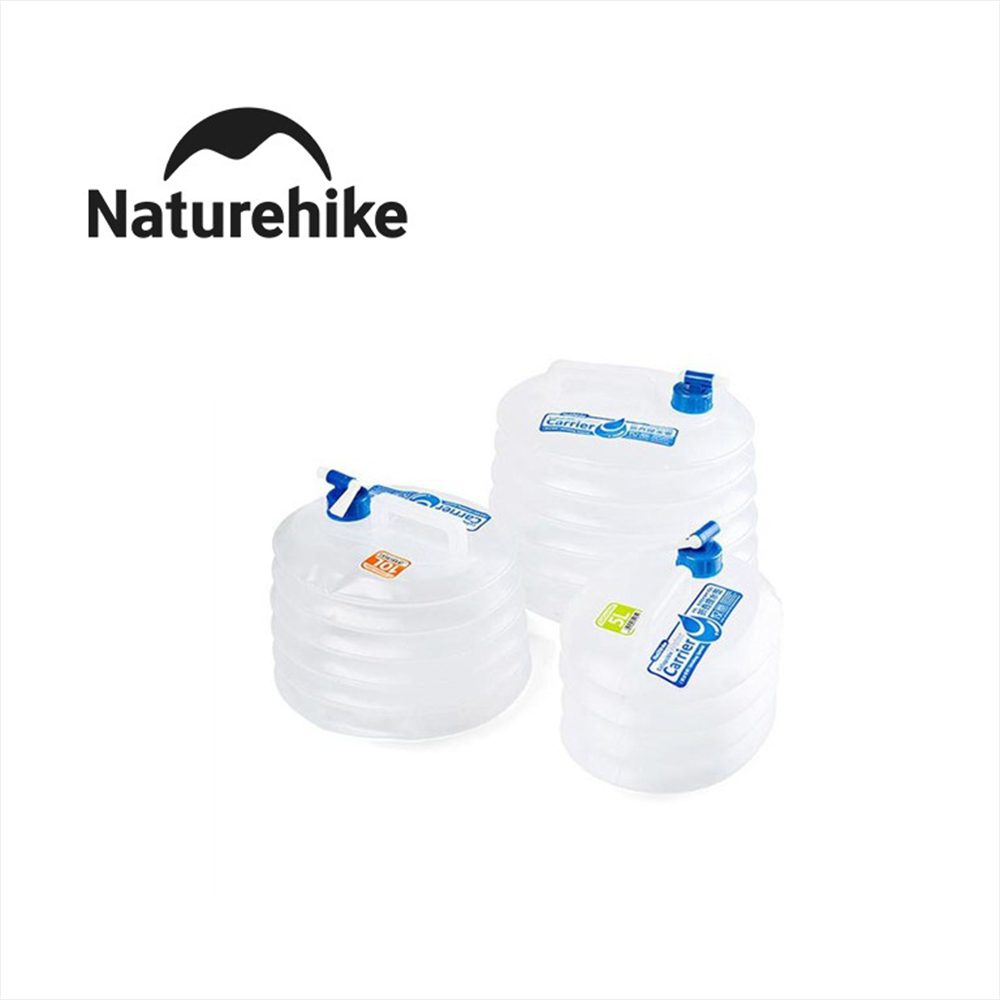 Naturehike ถังน้ําพลาสติก PE แบบพับได้กลางแจ้ง