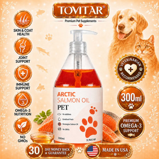 Tovitar® 300ml Pure Norwegian Salmon Oil For cats and dogs of all ages Shiny coat Increased appetite