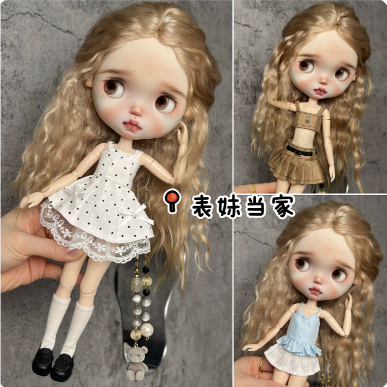 Ob24 Doll blythe Little Ragdoll กระโปรงสูทสไตล์อินเทรนด์