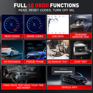 LAUNCH CRP123I V2.0 Elite OBD2 เครื่องสแกนเนอร์เครื่องมือวินิจฉัย 2026 Lifetime Free Update เครื่องยนต์ ABS SRS Transmission สแกนเนอร์รถยนต์